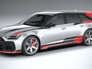 Audi RS6 Avant GT 2024 3D Model