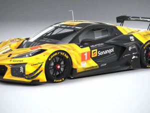 Kompetisi Chevrolet Corvette Z06 GT3 R 2024 Model 3D