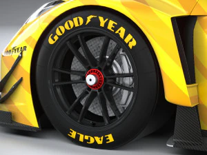 शेवरले कार्वेट Z06 GT3 R प्रतियोगिता 2024 3D मॉडल