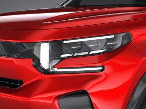 Citro&euml;n e C3 2024 Modelo 3D