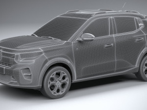 Citroen e C3 2024 3D Model