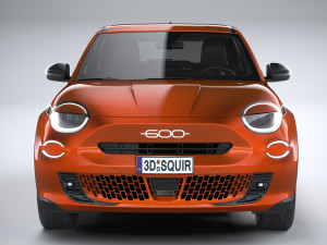 Fiat 600e 2024 3D-Modell