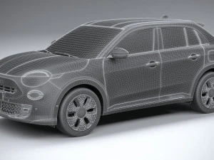 Fiat 600e 2024 3D Model