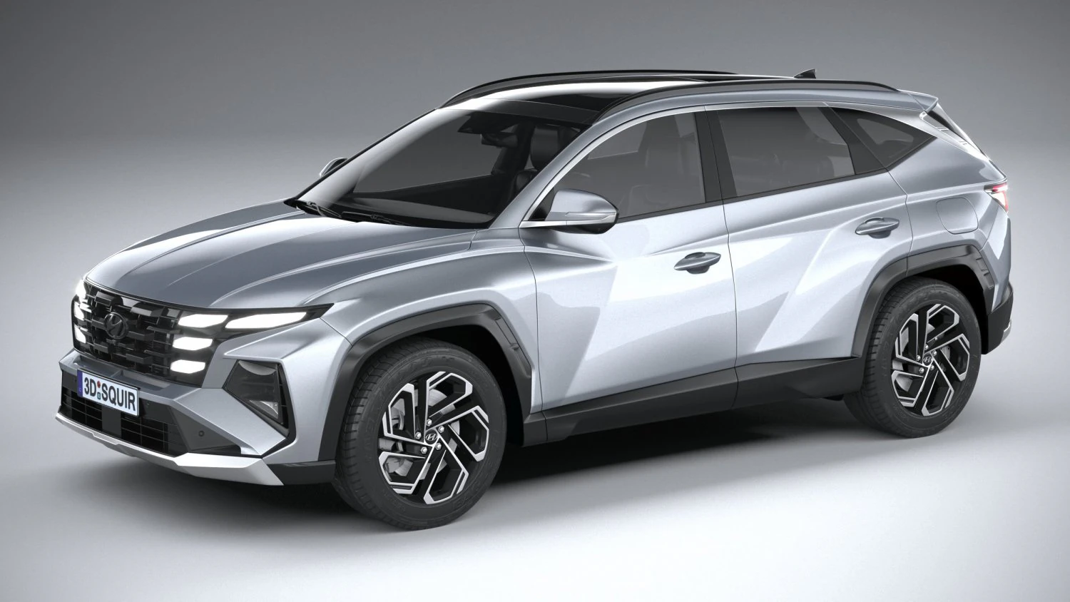 Hyundai Tucson 2024 3D Model .c4d .max .obj .3ds .fbx .stl .blend 