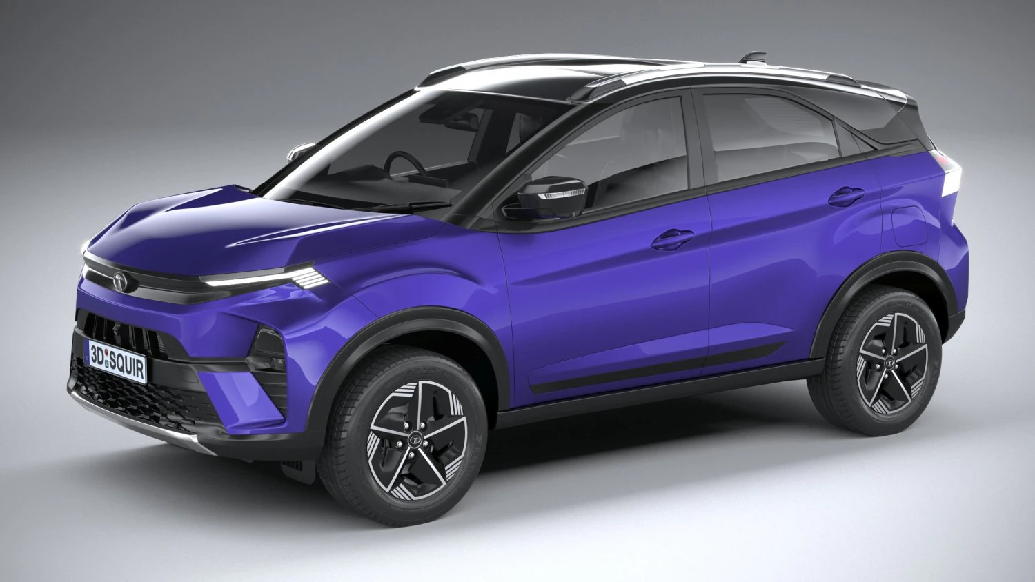 Tata Nexon 2024 3D Model .c4d .max .obj .3ds .fbx .stl .blend 