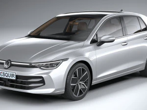 Volkswagen Golf 2024 3D Model
