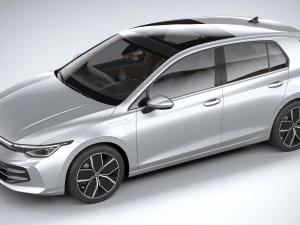 Volkswagen Golf 2024 3D Model
