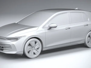 Volkswagen Golf 2024 3D Model