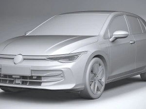 Volkswagen Golf 2024 3D Model