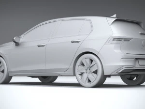 Volkswagen Golf 2024 3D Model