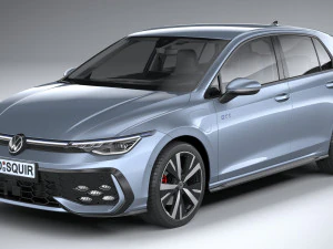 Volkswagen Golf GTE 2024 3D Model