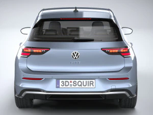 Volkswagen Golf GTE 2024 3D Model