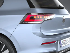 Volkswagen Golf GTE 2024 3D Model