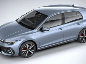 Volkswagen Golf GTE 2024 3D Model