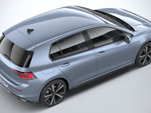 Volkswagen Golf GTE 2024 3D Model