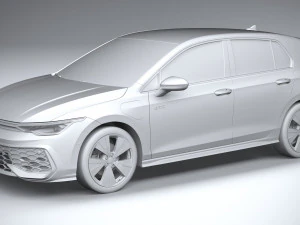 Volkswagen Golf GTE 2024 3D Model