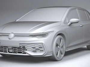 Volkswagen Golf GTE 2024 3D Model
