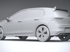 Volkswagen Golf GTE 2024 Modèle 3D