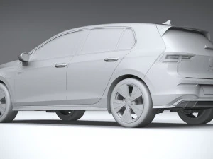 Volkswagen Golf GTE 2024 3D Model