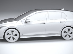 Volkswagen Golf GTE 2024 Modèle 3D
