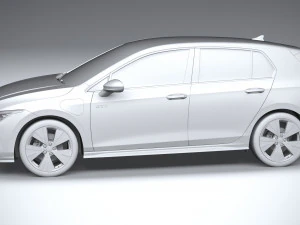 Volkswagen Golf GTE 2024 3D Model