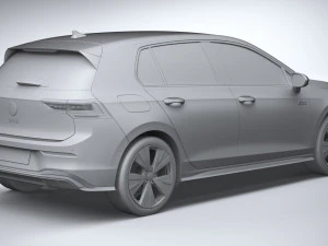 Volkswagen Golf GTE 2024 3D Model