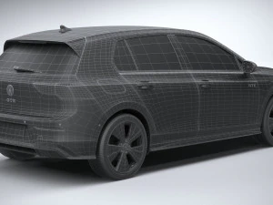 Volkswagen Golf GTE 2024 3D Model