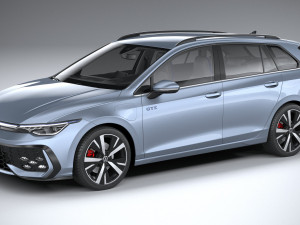 Volkswagen Golf GTE Variant 2024 Modèle 3D