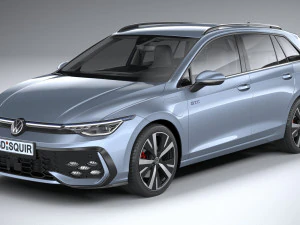 Volkswagen Golf GTE variante 2024 Modello 3D