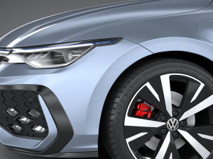 Volkswagen Golf GTE variante 2024 Modello 3D