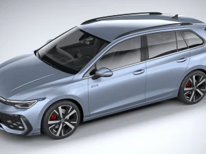 Volkswagen Golf GTE variante 2024 Modello 3D