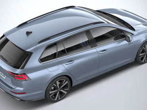 Volkswagen Golf GTE variante 2024 Modello 3D