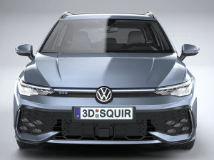 Volkswagen Golf GTE variante 2024 Modello 3D