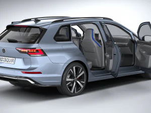 Volkswagen Golf GTE variante 2024 Modello 3D