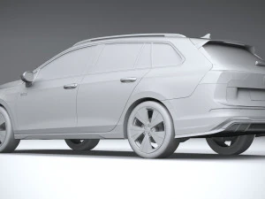 Volkswagen Golf GTE variante 2024 Modello 3D
