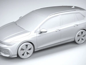 Volkswagen Golf GTE variante 2024 Modello 3D