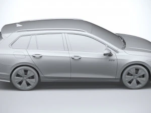 Volkswagen Golf GTE variante 2024 Modello 3D