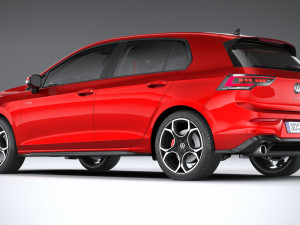 Volkswagen Golf GTI 2024 3D 모델