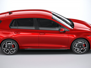 Volkswagen Golf GTI 2024 3D 모델