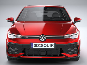 Volkswagen Golf GTI 2024 3D 모델