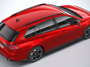 Volkswagen Golf GTI Variant 2024 3D-Modell