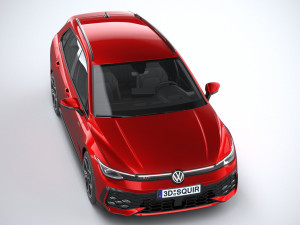 Volkswagen Golf GTI Variant 2024 3D-Modell