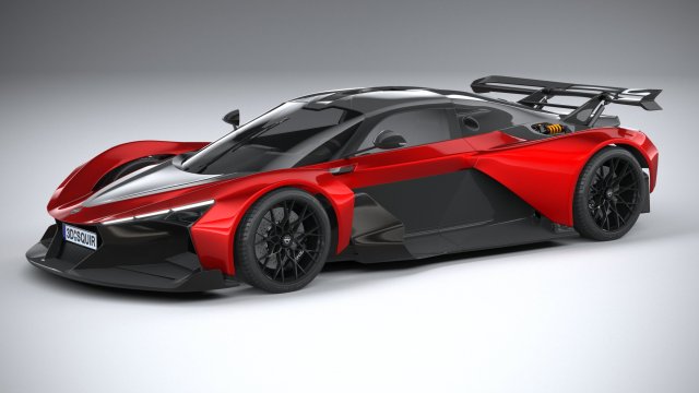 Zenvo Aurora Agil 2026 3D 模型 .c4d .max .obj .3ds .fbx .stl .blend 