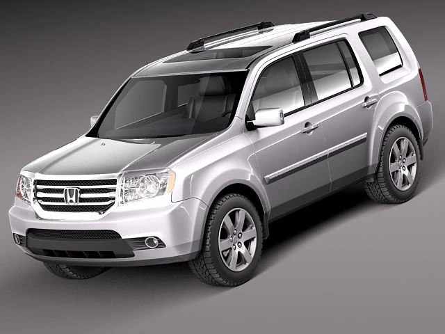 Honda Pilot 2012 3D Model .c4d .max .obj .3ds .fbx .stl .blend 