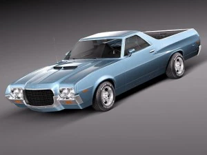 Ranchero 1972 3D Model
