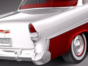 Chevrolet Bel Air Coupe 1955 Modèle 3D