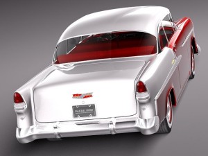 Chevrolet Bel Air Coupe 1955 Modèle 3D