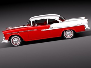 Chevrolet Bel Air Coupe 1955 Modèle 3D