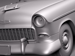 Chevrolet Bel Air Coupe 1955 Modèle 3D