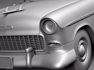 Chevrolet Bel Air Coupe 1955 3D Model
